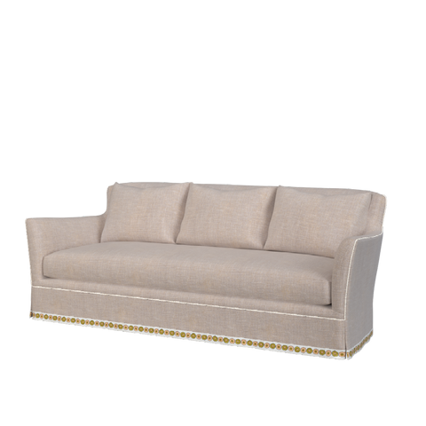 Custom Upholstered Skirted Sofa – Coley Home